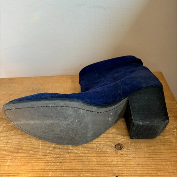 Blue suede Aldo boots - Picture 6 of 6